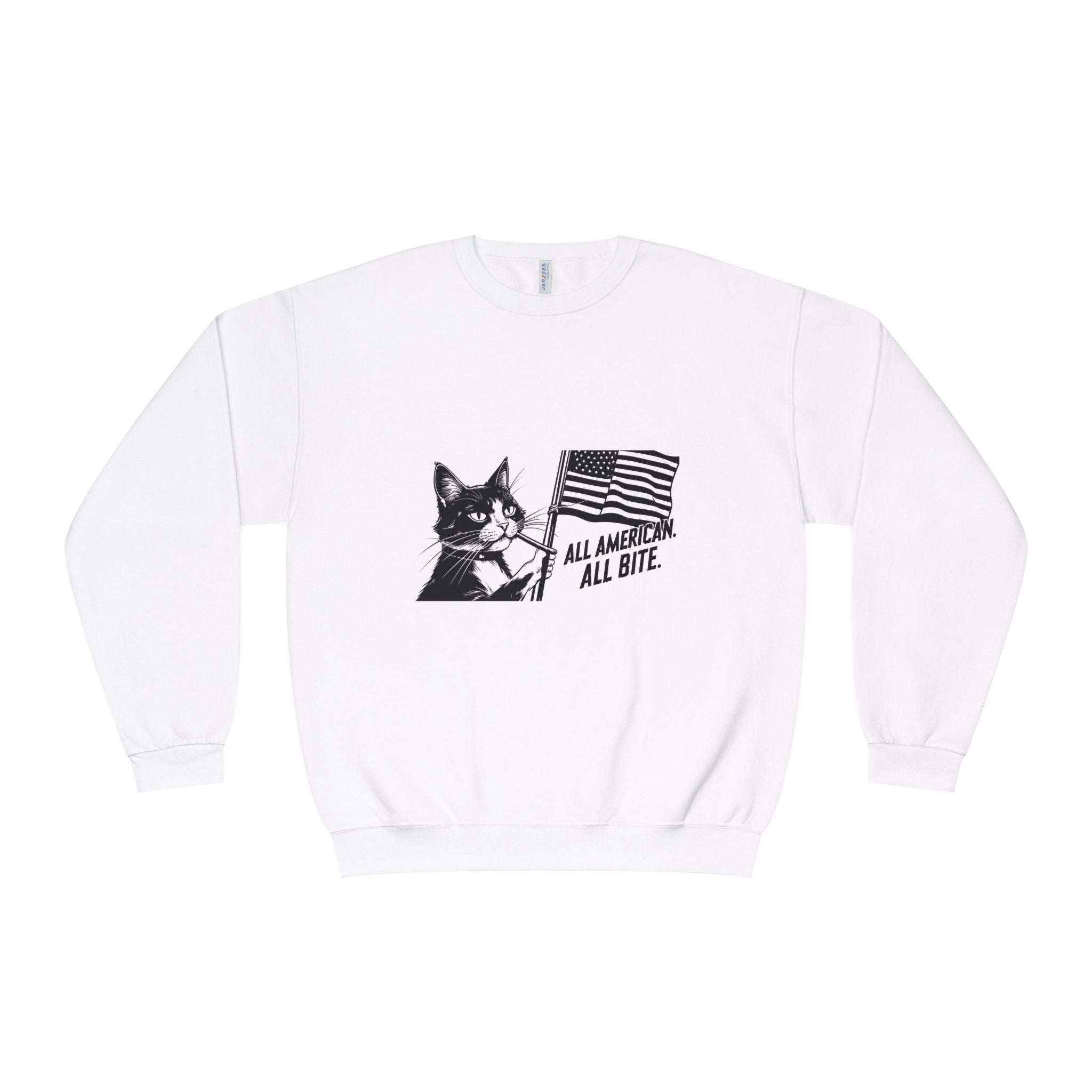 All American Cat Sweatshirt, Unisex Cozy Casual Wear
