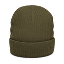 Freedom Isn't Free Unisex Ribbed Knit Beanie: Dark colors.