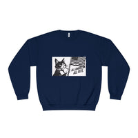 All American Cat Sweatshirt, Unisex Cozy Casual Wear