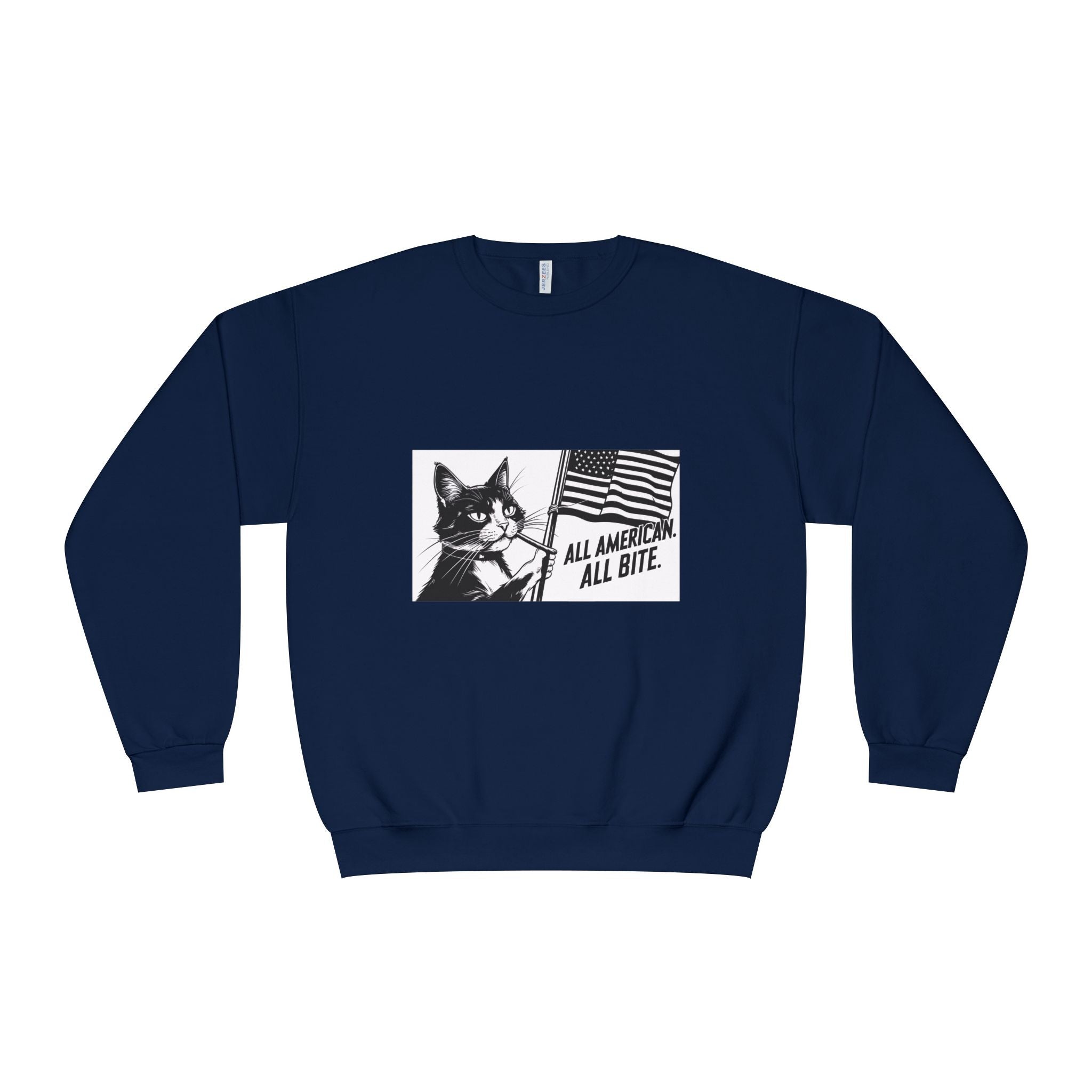 All American Cat Sweatshirt, Unisex Cozy Casual Wear