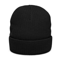 Freedom Isn't Free Unisex Ribbed Knit Beanie: Dark colors.