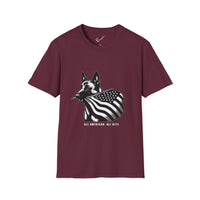 Belgian Malinois Graphic Tee - Casual Fit, Unisex Softstyle Crew-Neck.