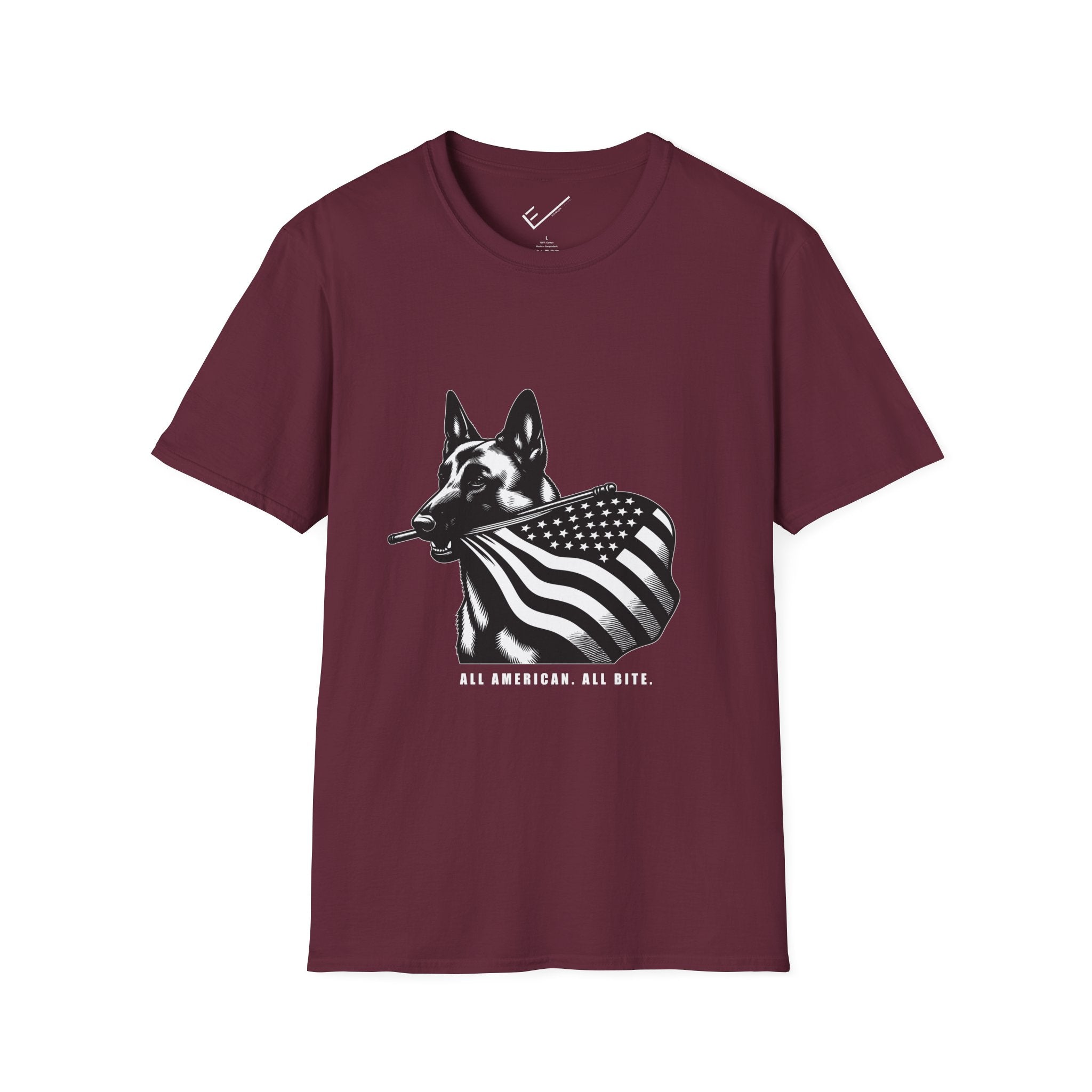 Belgian Malinois Graphic Tee - Casual Fit, Unisex Softstyle Crew-Neck.