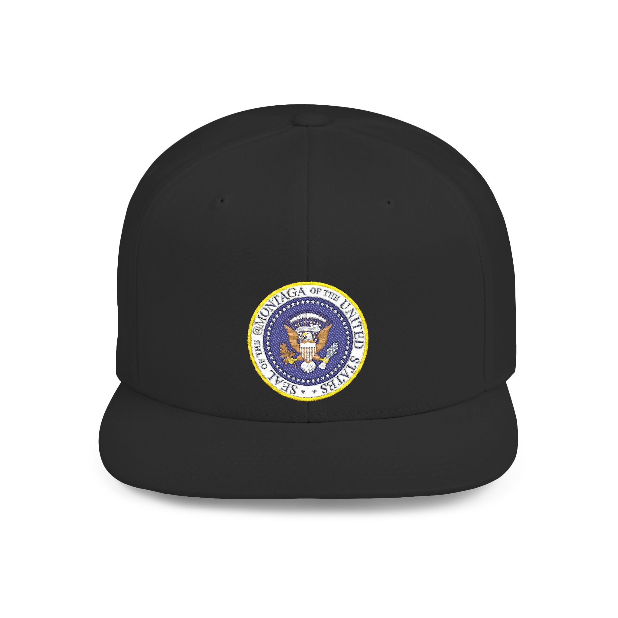 The Montaga Podcast Stylish Flat Bill Snapback Hat.