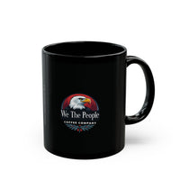 We The People Coffee Co. Ceramic Mug in black: 11oz & 15oz sizes