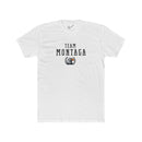 Team Montaga Varsity Tee: Tapered Fit, Unisex Lightweight Combed Cotton Crew Neck.