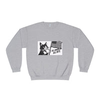 All American Cat Sweatshirt, Unisex Cozy Casual Wear