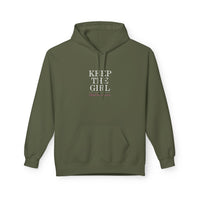 "Keep The Girl | Become The Woman" Fleece Hoodie - Cozy Pullover.