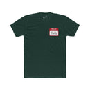"Hello My Name is Daddy" Tee: Tapered Fit, Combed Cotton Crew Neck.