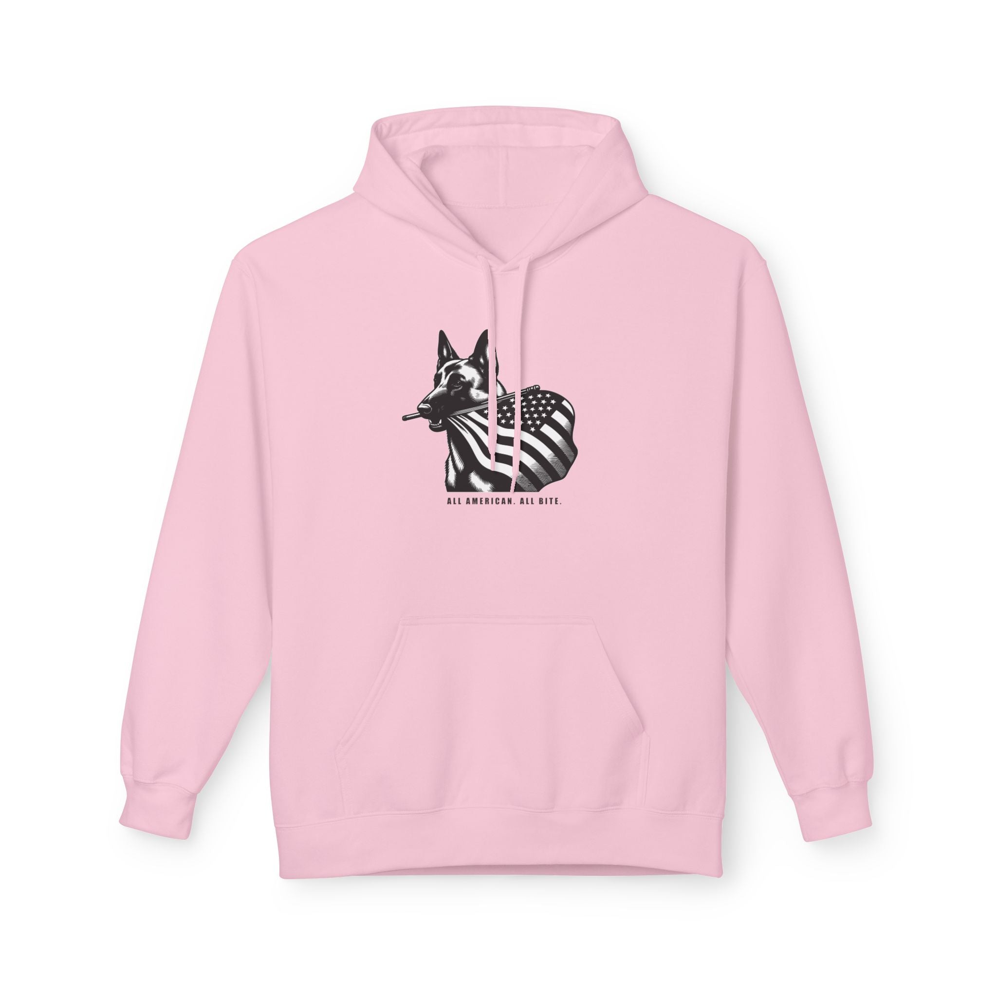 All American Dog Fleece Hoodie - Cozy Unisex Pullover.