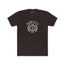 Montaga Podcast Varsity Tee: Tapered Fit, Unisex Lightweight Combed Cotton Crew Neck.