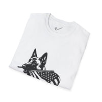 Belgian Malinois Graphic Tee - Casual Fit, Unisex Softstyle Crew-Neck.