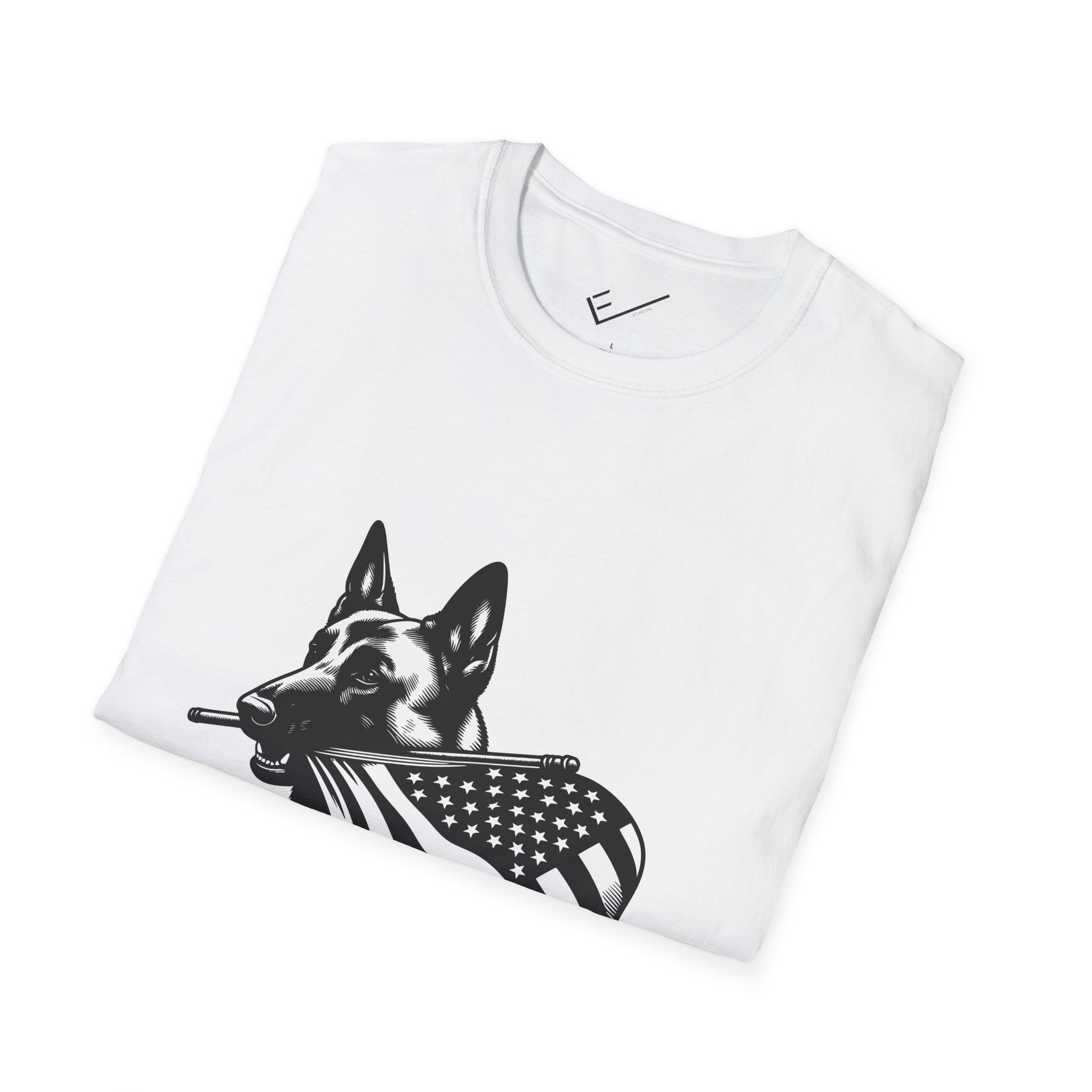 Belgian Malinois Graphic Tee - Casual Fit, Unisex Softstyle Crew-Neck.