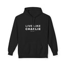 Live Like Charlie Fleece Hoodie - Cozy Unisex Pullover.