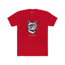 All American Cat "Team Meowica" Tee: Tapered Fit, Unisex Lightweight Combed Cotton Crew Neck.