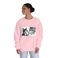 All American Cat Sweatshirt, Unisex Cozy Casual Wear