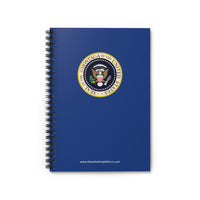 Montaga Spiral Notebook, Ruled Line, Custom Journal / Notebook, Navy Blue Cover