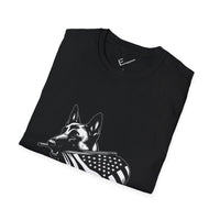 Belgian Malinois Graphic Tee - Casual Fit, Unisex Softstyle Crew-Neck.