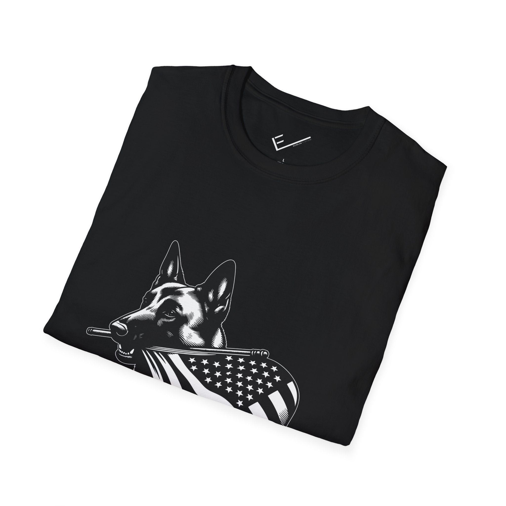 Belgian Malinois Graphic Tee - Casual Fit, Unisex Softstyle Crew-Neck.