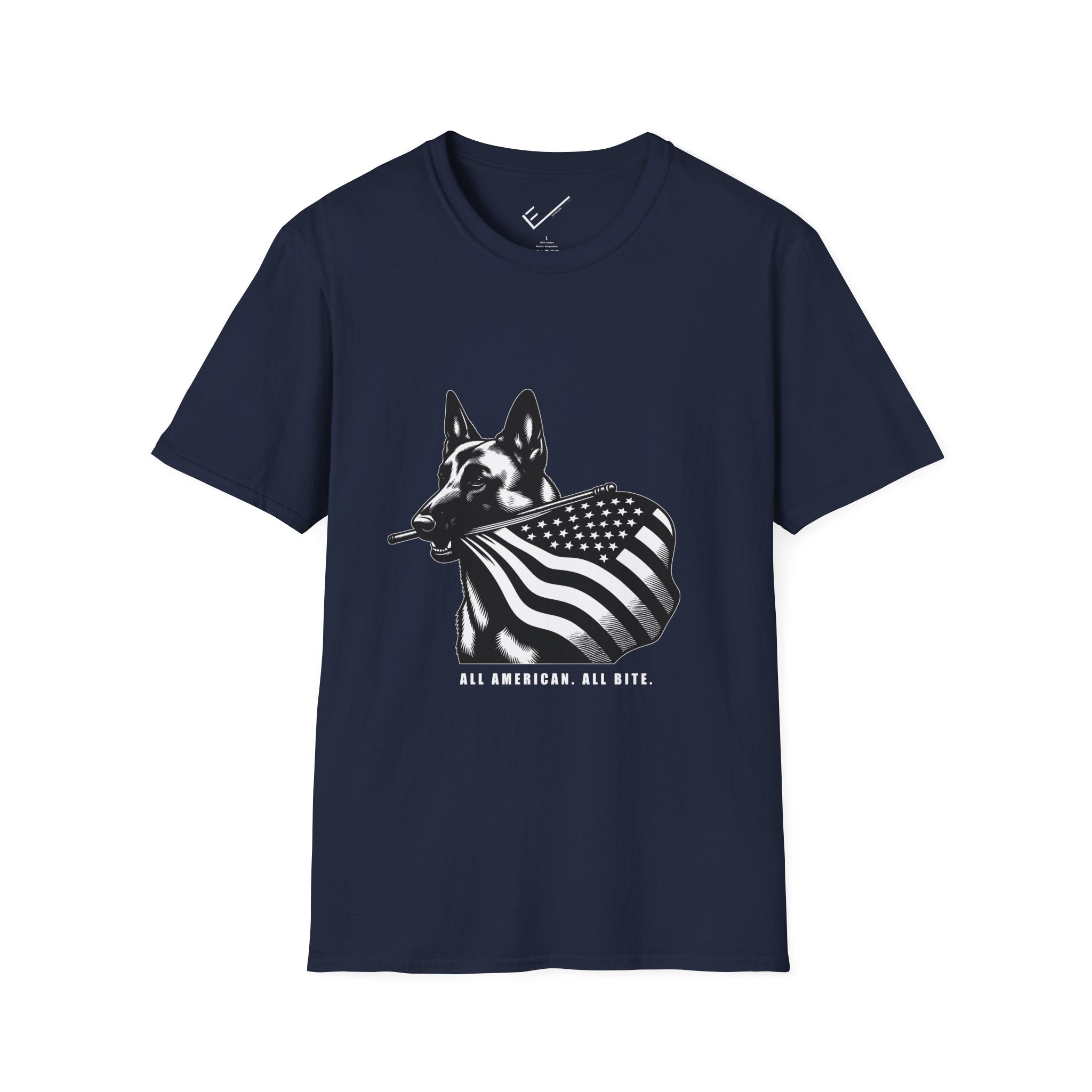 Belgian Malinois Graphic Tee - Casual Fit, Unisex Softstyle Crew-Neck.