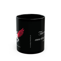 "Two wings on the same dirty, dirty bird" Ceramic Mug in black: 11oz & 15oz sizes
