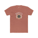 Montaga Podcast Varsity Tee: Tapered Fit, Unisex Lightweight Combed Cotton Crew Neck.