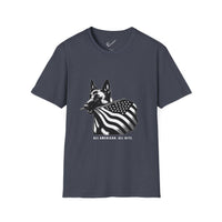 Belgian Malinois Graphic Tee - Casual Fit, Unisex Softstyle Crew-Neck.