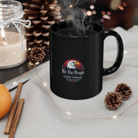We The People Coffee Co. Ceramic Mug in black: 11oz & 15oz sizes
