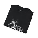 Belgian Malinois Graphic Tee - Casual Fit, Unisex Softstyle Crew-Neck.