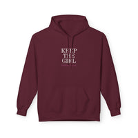 "Keep The Girl | Become The Woman" Fleece Hoodie - Cozy Pullover.