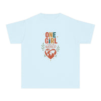 "One Girl Makes the World" Short Sleeve Youth Tee