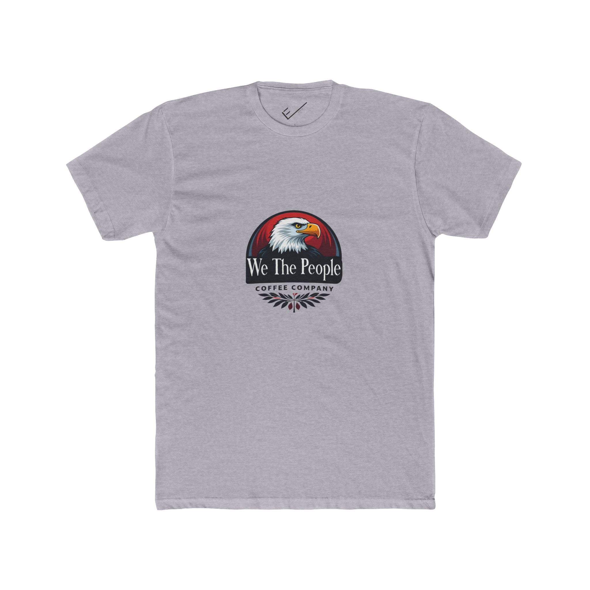 We The People Coffee Co. Tee: Tapered Fit, Unisex Lightweight Combed Cotton Crew Neck.