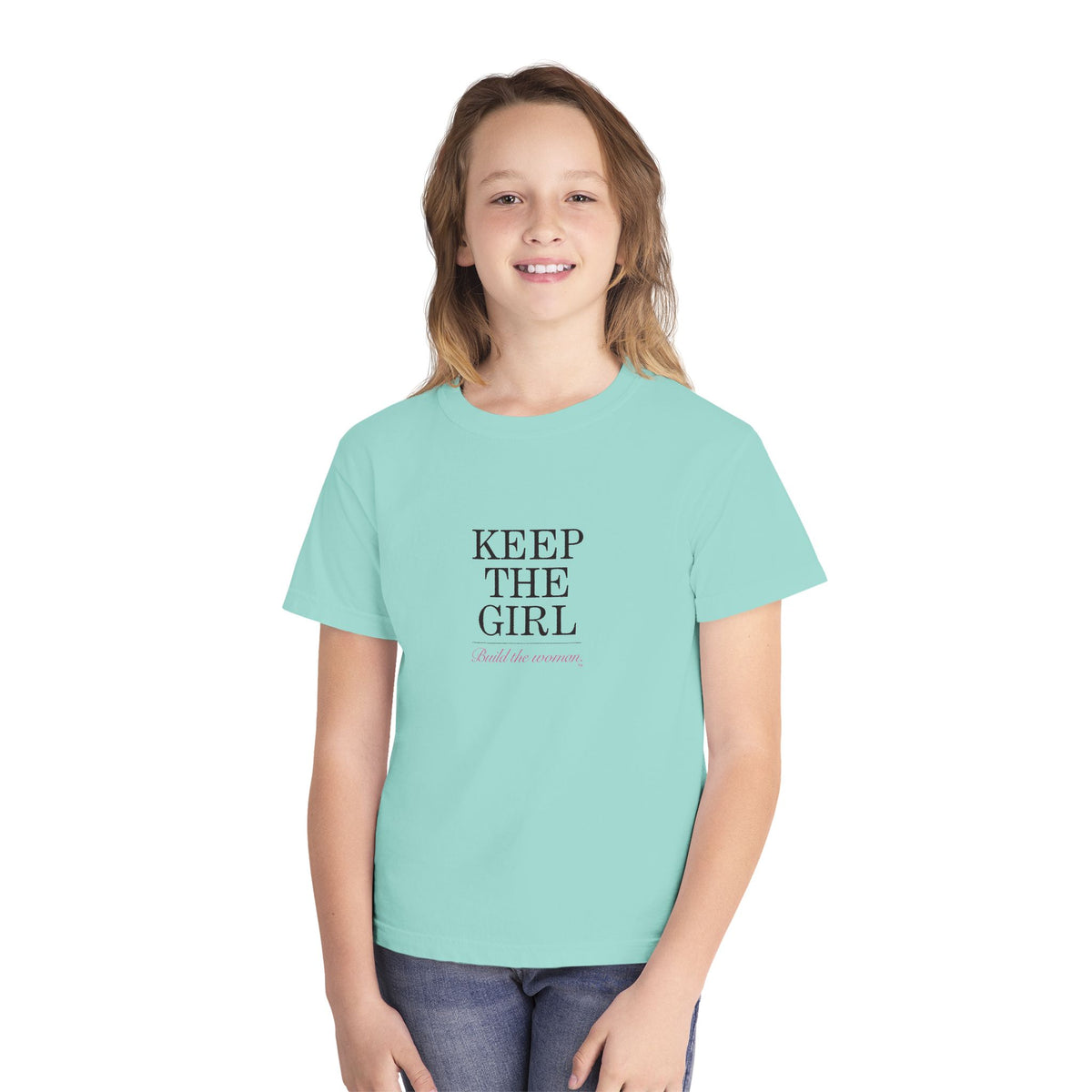 "Keep The Girl | Build The Woman" Short Sleeve Youth Tee