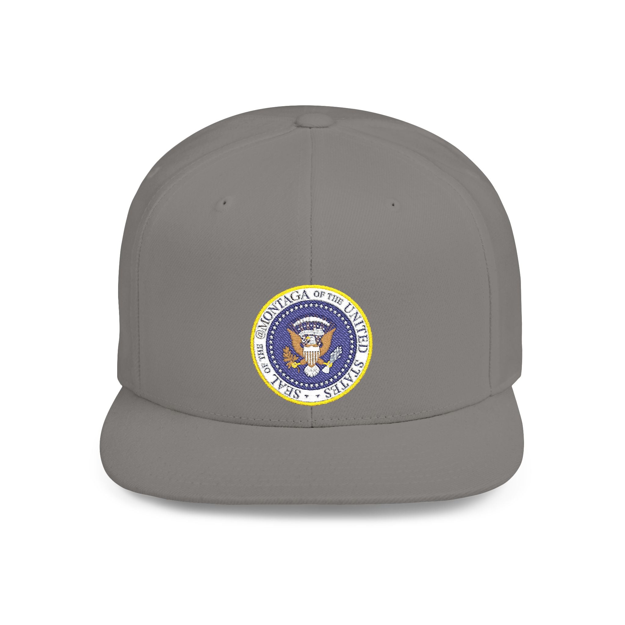 The Montaga Podcast Stylish Flat Bill Snapback Hat.