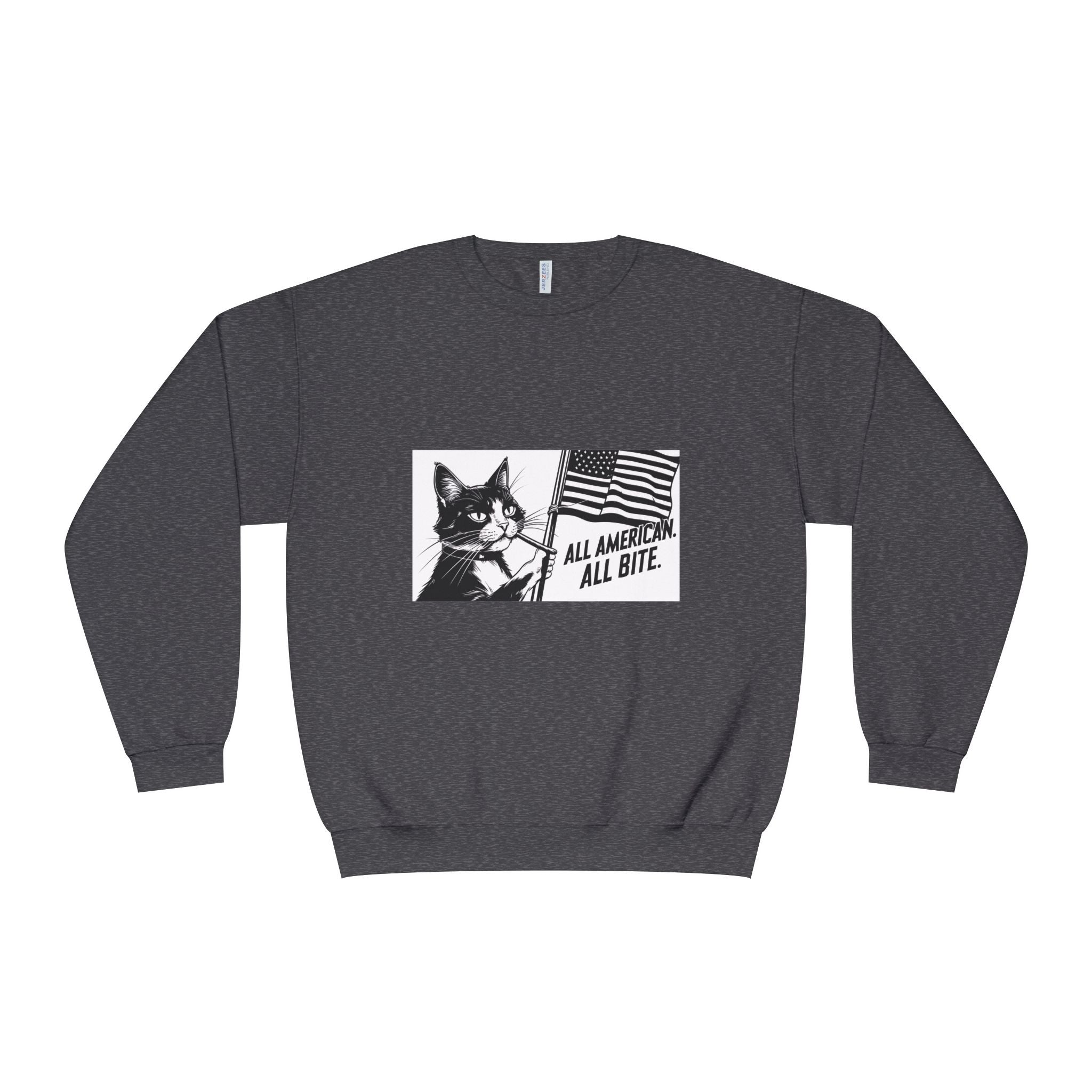 All American Cat Sweatshirt, Unisex Cozy Casual Wear