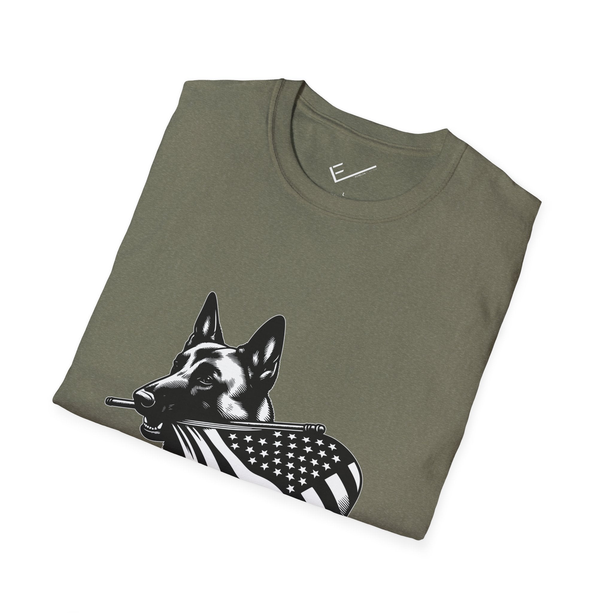 Belgian Malinois Graphic Tee - Casual Fit, Unisex Softstyle Crew-Neck.
