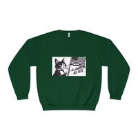 All American Cat Sweatshirt, Unisex Cozy Casual Wear