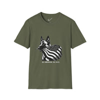 Belgian Malinois Graphic Tee - Casual Fit, Unisex Softstyle Crew-Neck.