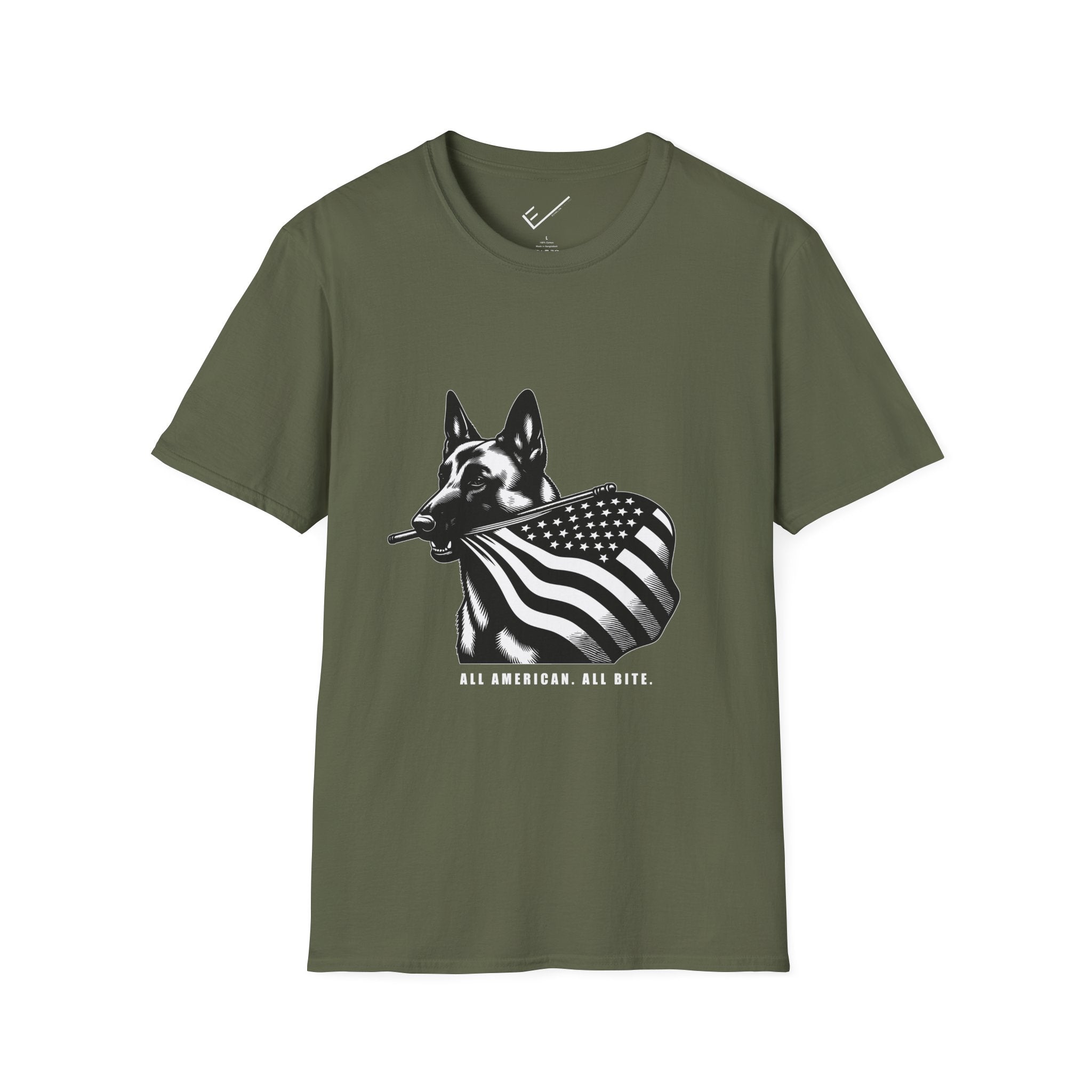 Belgian Malinois Graphic Tee - Casual Fit, Unisex Softstyle Crew-Neck.