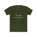 "Two Wings on the same dirty , dirty bird" Tee: Tapered Fit, Unisex Lightweight Combed Cotton Crew Neck.