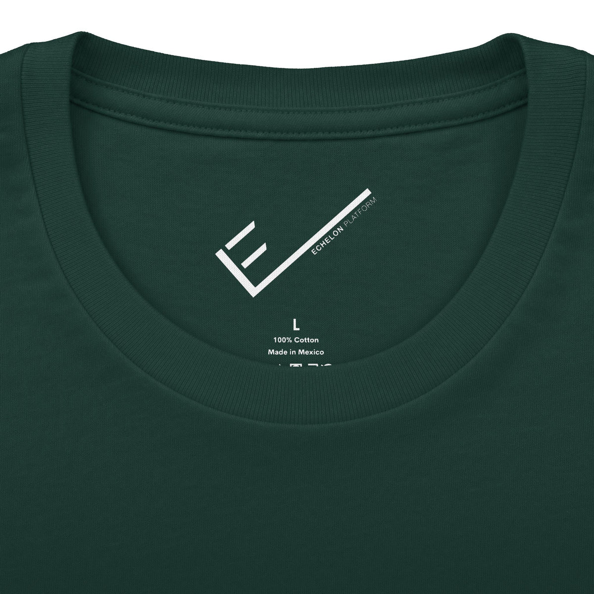 "Hello My Name is Daddy" Tee: Green name tag design. Tapered Fit, Combed Cotton Crew Neck.