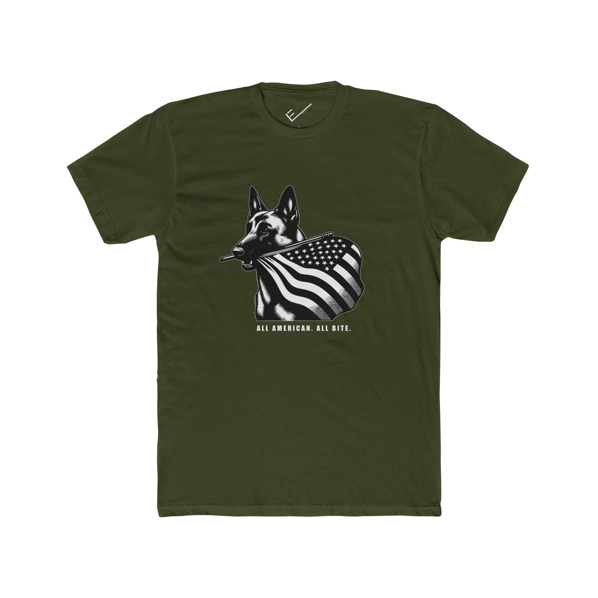 Belgian Malinois Tee: Tapered Fit, Unisex Lightweight Combed Cotton Crew Neck.