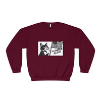 All American Cat Sweatshirt, Unisex Cozy Casual Wear