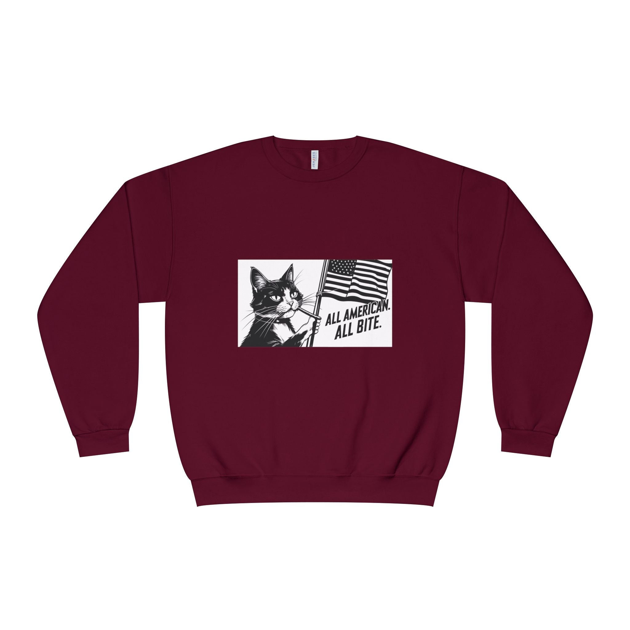 All American Cat Sweatshirt, Unisex Cozy Casual Wear