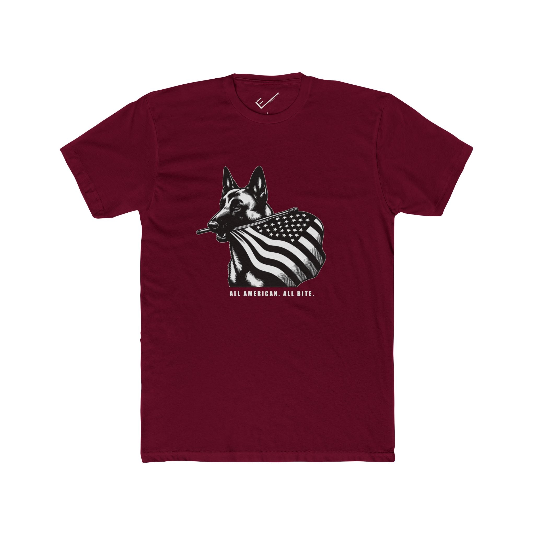 Belgian Malinois Tee: Tapered Fit, Unisex Lightweight Combed Cotton Crew Neck.