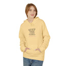 "Keep The Girl | Become The Woman" Fleece Hoodie - Cozy Pullover.