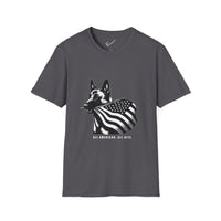 Belgian Malinois Graphic Tee - Casual Fit, Unisex Softstyle Crew-Neck.