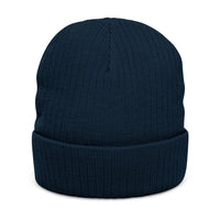 Freedom Isn't Free Unisex Ribbed Knit Beanie: Dark colors.