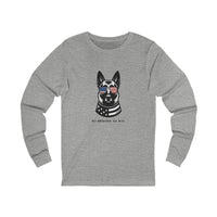 All American Dog Long Sleeve Tee, Unisex Long Sleeve T-Shirt.