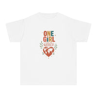 "One Girl Makes the World" Short Sleeve Youth Tee
